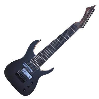 China All Flyoung Matte Black Electric Guitar 10 Player Strings Ash Body String Instruments for sale