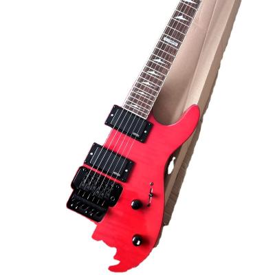 China All Player Flyoung Red Floyd Rose Bridge Guitar Flame Maple Electric Guitar Electroplate Custom Made for sale