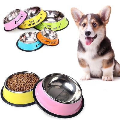 China New Viable Modern Dog Cat Food And Water Bowl Pet Accessories Metal Stainless for sale