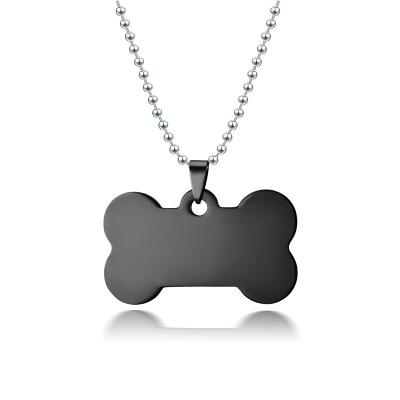 China Wholesale JEWELED Stainless Steel OEM Pet ID Dog Tag With Chain for sale