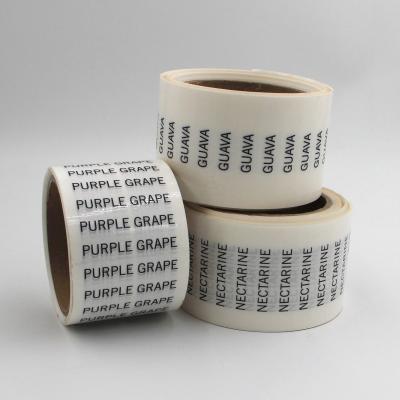 China Pantry Waterproof Minimalist Water Resistant Containers White Kitchen Label Sticker for sale