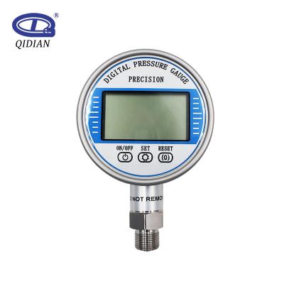 China Stainless Steel Case Factory Price 100mm LCD Display Digital Pressure Gauge Air Water Pressure Gauge for sale