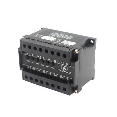 China Current Transmitter 3 Phase 20ma Current Transducer 4 Hall Current Sensor 0-10A Input AC Current Transmitter for sale