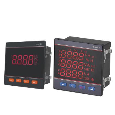 China Intelligent three-phase multi-function liquid crystal current-voltage frequency digital display electricity meter power alone QDY-80-AI-N for sale