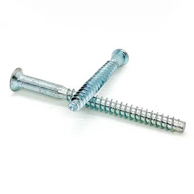 China Confirmat Furniture Direct Sales Flat Custom China Factory Blue And White Galvanized Automatic Self Tapping Screw for sale