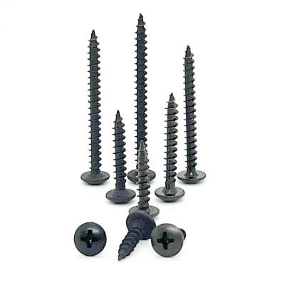 China M4 Round Round Head Round Umbrella Head Steel Metric Head Tail Tip Thread Black Zinc Iron Tapping Screw for sale