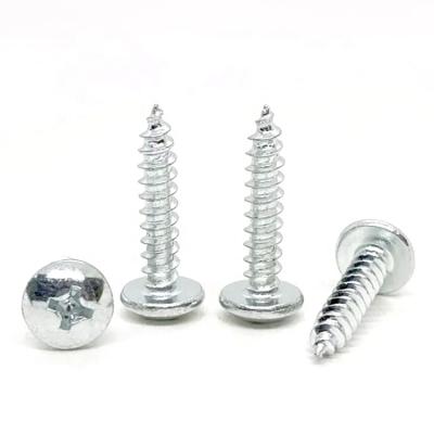 China M4 Round Large Mushroom Head Steel Flat Head Umbrella Steel Flat Head M4 Furniture Hardware Iron Tapping Screws for sale