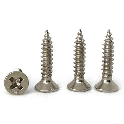 China Competitive Price Flat M3 Customized Size Pozi Drive Head Iron Nickel Plating Harden Self Tapping Chipboard Chipboard Screw for sale