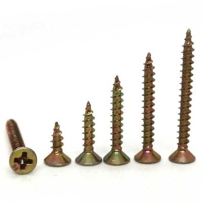 China Factory Direct Sale Flat Fully Threaded Screw M3 ISO 1022A Chipboard Cross Recessed Flat Head Screw for sale