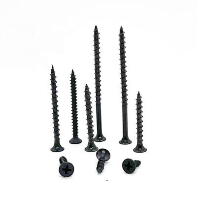 China #7*22 Flat Cannulated Recessed Carbon Steel Black Horn Countersunk Self Tapping Drywall Screw For Gypsum Board for sale