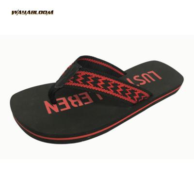 China Hot Selling Flip Flops Custom Design Fabric Strap Flip Flops for sale