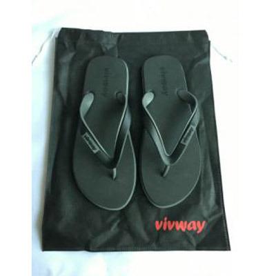 China Anti-odor Beach Black Adult Flip Flop in stock for sale