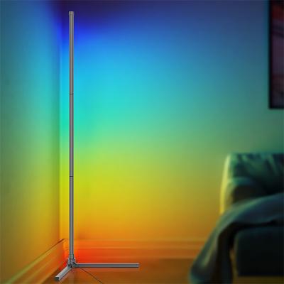 China Modern Minimal Corner Deep Corner Floor Lamp Atmospheric Corner RGB LED Modern Floor Lamp / Floor Lamp With Remote Controller for sale