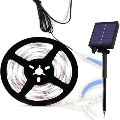 China Neutral White Waterproof Solar Garden DC3.7V SMD2835 IP65 LED Rope Light For Garden for sale