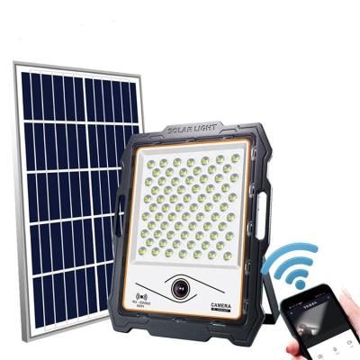 China Garden New Arrive IP67 100W 200W 300W 400W Solar Cool White Camera Light for sale