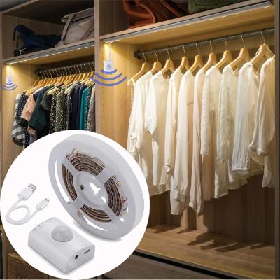 China DC3.7V Residential Motion Sensor Led Strip Light Cabinet White Color for sale