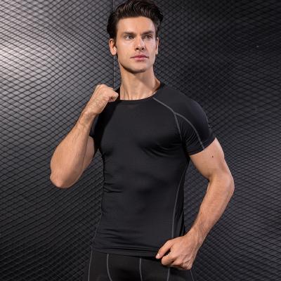 China QUICK DRY Gym Workout Sweat Wicking Mens Sports Apparel Fashion Custom Mens T-shirts High Quality Casual Round Neck Mens Sports Tops for sale