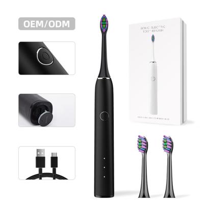 China Brush Head Diameter 0.12/0.15mm Sonic Electric Toothbrush 30 Sec Interval Reminding SN302 for sale