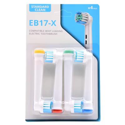 China Adult Replaceable Electric Toothbrush Tops With Hot Stamping Logo EB17-X for sale