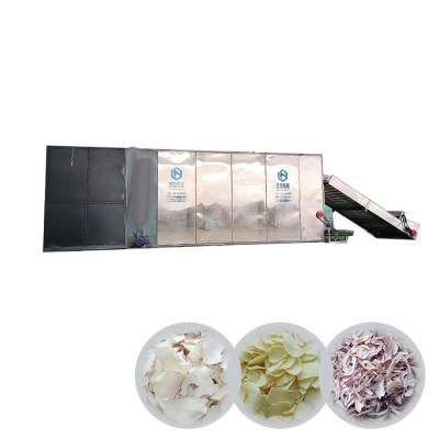 China Medicine Processing Automatic Vegetable Type Mesh Belt Dryer Flexible Flip Air Blow Drying Fruit Machine for sale