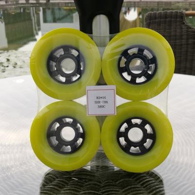 China Good Quality Adult Electric Skateboard Wheels PU 83*44mm High Rebound Customize Hardness And Logo OEM Service for sale