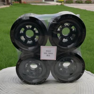 China Good Quality Adult Electric Skateboard Wheels PU 80mm High Rebound Customize Hardness And Logo OEM Service for sale