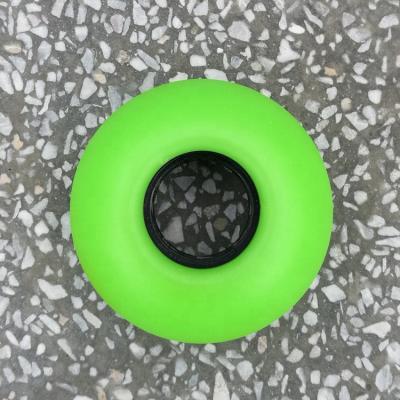 China Good Quality Adult Skateboard Wheels PU 50mm Green Color High Rebound Customize Hardness And Logo OEM Service for sale