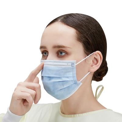 China 50 PCS Disposable Blue 3-Ply Medical Face Mask for Personal Health for sale