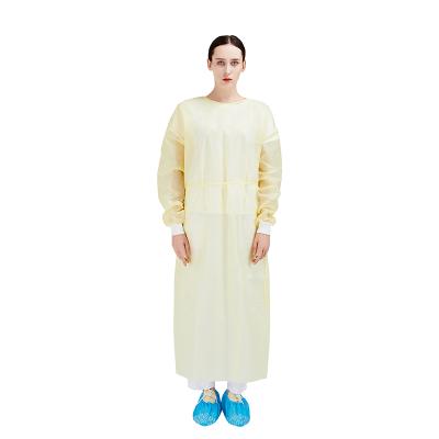 China Nonwoven Disposable gown medical Isolation Gown SMS for sale