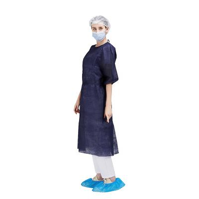 China medical disposable supplies SMS hospital dental Non-woven Isolation Patient Gown for sale