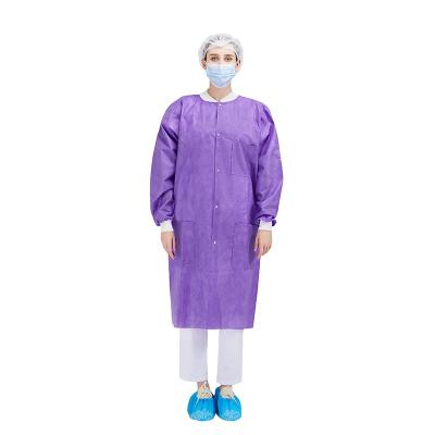 China High quality Anti Static SMS Disposable Lab Coat Wholesale for Adults for sale