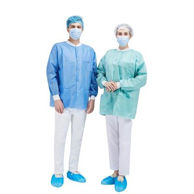 China Disposable Short Jackets Protective Lab Coat Medical for sale