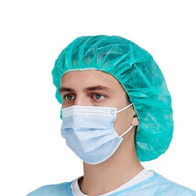 China scrub cap bouffant double elastic band for bouffant cap non woven disposable for sale