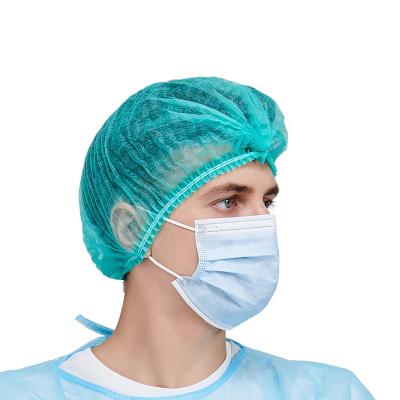 China mob cap disposable head cap bouffant surgical cap for hospital dental for sale