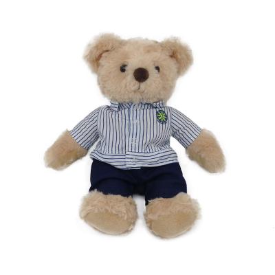 China Safe Wholesale Soft Stuffed Wool Plush Toy Custom Giant Bear 100% Cloth Stuffed Toy for sale