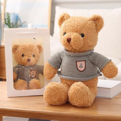 China Wholesale Eco-Friendly Soft Stuffed Bears Valentines Bear I Love You Plush Toy With Red Heart for sale