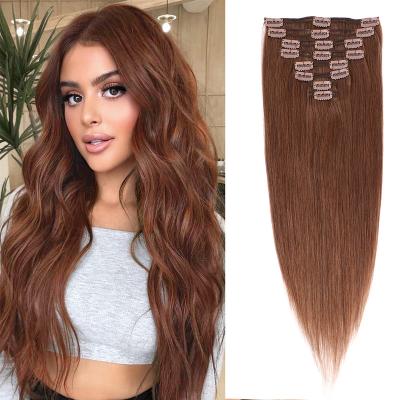 China Silky Straight 100% Remy Hair Invisible Wholesale Human Russian Russian Invisible Seamless Clip In Hair Extension Hair for sale