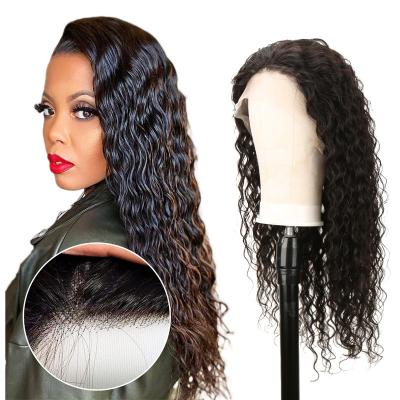 China Deep Raw Curly Frontal Women Hair Wigs Vendors Kinky Curly Wave Hair Wig For Black Wholesale Free Shipping Brazilian Hair Long for sale