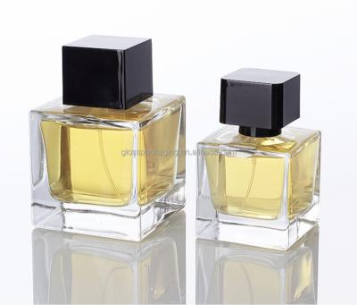 China Cosmetic 10ml 50ml 100ml good price luxury empty flat square transparent black brown spray perfume glass bottle polish for sale