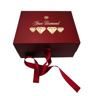 China Recyclable Custom Christmas Apple Watch Candy Chocolate Packaging Recycled Luxury Paper Gift Box Package For T-Shirt And Ribbons for sale