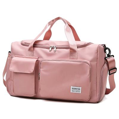 China Water Resistant 2021 New Ladies Urban Outdoor Yoga Sports Large Multifunctional Women Gym Travel Waterproof Duffel Bags With Shoe Compartment for sale