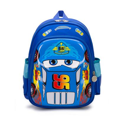 China Low MOQ 3D Nylon EVA Kindergarten Shape Waterproof Wholesale Shell Waterproof Kids Cartoon Car School Backpack Bag As Gift for sale