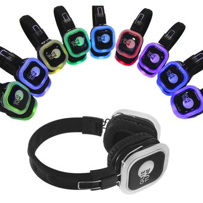 China Wired Also SD003 Silent Disco System Transmitter 500m 3 Channel Wireless Stereo Headphones for Disco Party for sale