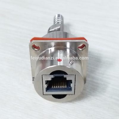 China Defense YW Series Metal High Speed ​​Network Electrical Circular RJ45 Connector for sale