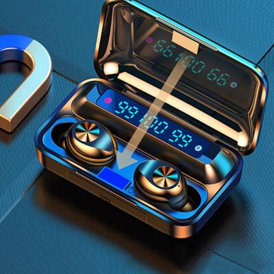 China Yuniq Tws 2000 Wireless Earphone Audifonos Mah Led Display Charging Case In-Ear Yuniq Tws Headphone Earphone With Powerbank F9 F9-5C F9-10 for sale