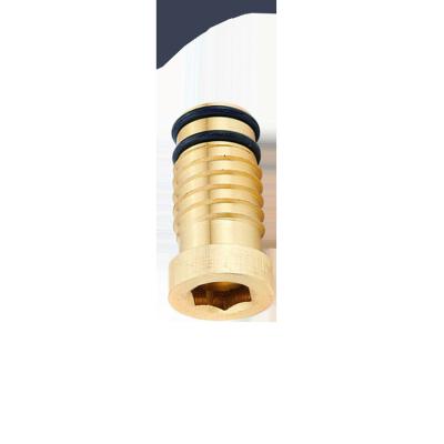 China Fast delivery underfloor heating manifold brass pipe fittings plug for underfloor heating copper pipe manifold socket for sale