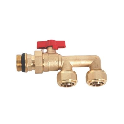 China General Male Thread Water Flow Control 2 Way DN20/25 Form Forged Brass Ball Valve for sale