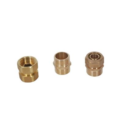 China Compression Union Support OEM Forged HVAC Accessories Compression Unions Brass Tube Fitting for sale