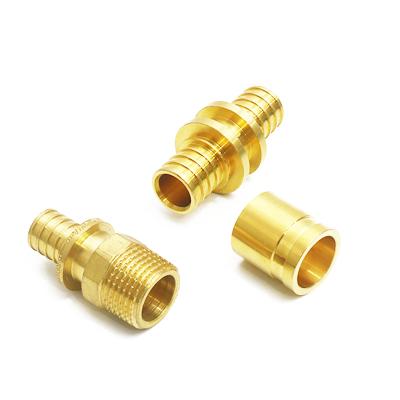 China Full Range Male Female Connector PEX Copper Fittings Thread Elbow Tee Bushing Fittings 1/2