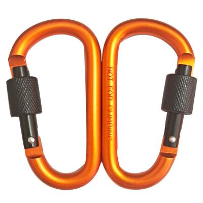 China Wholesale carabiner ring aluminum alloy quality multi style and multi-function environmental protection carabiner 8cm carabiner for sale